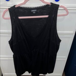 EUC Torrid Black Sleeveless V Neck